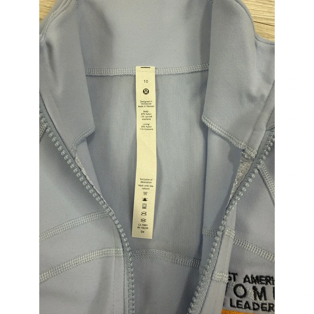 Lululemon Define Jacket Size 10 Pastel Blue Full Zip‎